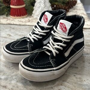 Vans Kids High tops black lace up kids size 11